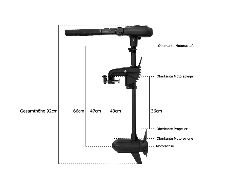 Haswing Protruar 1.0 S / 600W 12V / Brushless / Kurzschaft